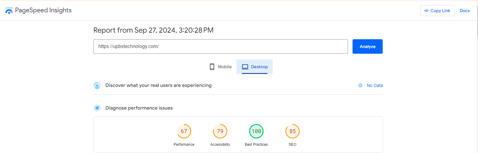 page speed insight
